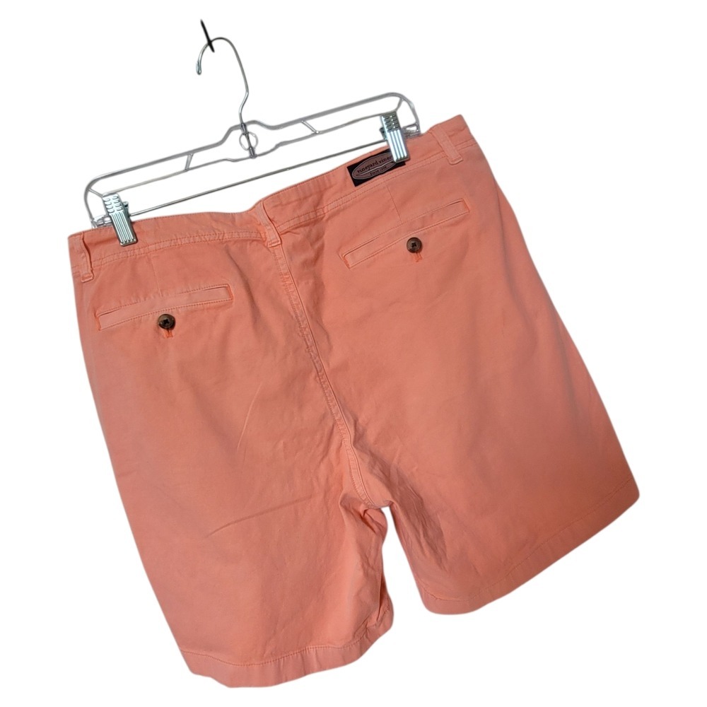 Vineyard Vines Men's Peach Flat Front Shorts - Picture 7 of 7
